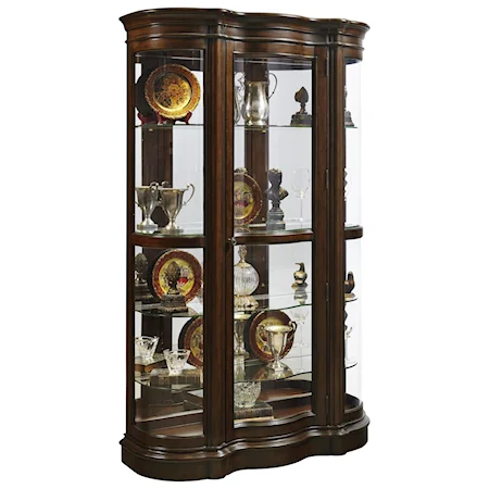 Traditional Curio with Curved Ends